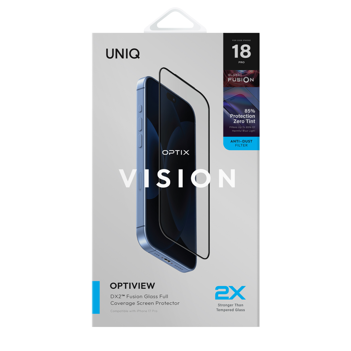 Uniq Apple iPhone 18 Pro Optix Vision Optiview Cam Ekran Koruyucu